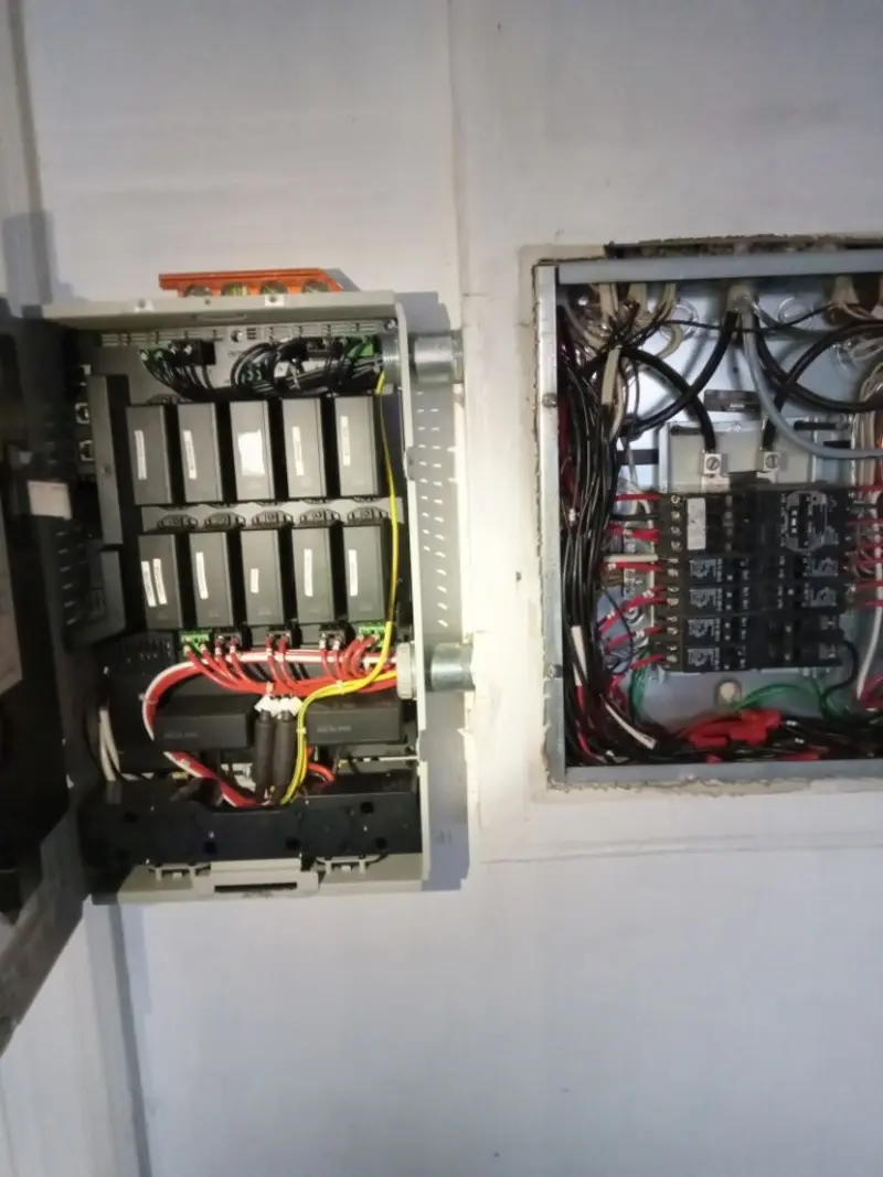 Electrical panel upgrade completed for Security Camera Wiring in Pottsville